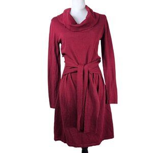 Boston Proper Red Long Sleeve Dress